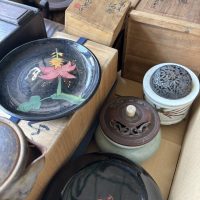 姫路市　備前焼の宝瓶、山本陶秀の盃、銀火屋の香炉の買取りありがとうございました。